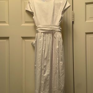 Girls White bella bliss Size 8 cotton bridesmaid or first communion dress